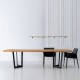 MESA COMEDOR NATURAL-NEGRO 280 X 100 X 77 CM