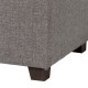 S/2 BANQUETA-BAÚL GRIS TEJIDO-MADERA 102 X 41 X 43 CM