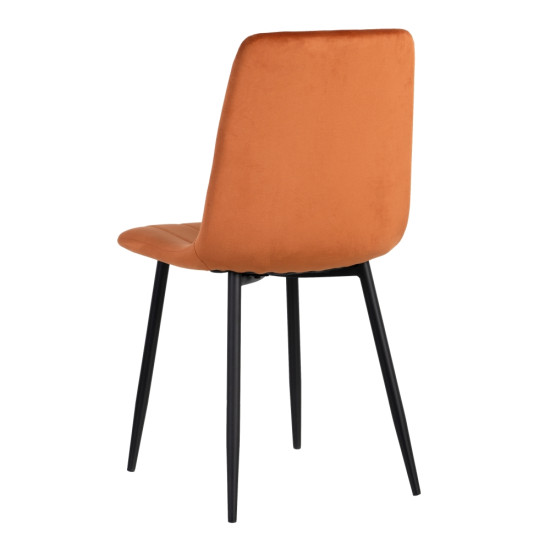 SILLA NARANJA METAL SALÓN 45 X 51 X 88,50 CM