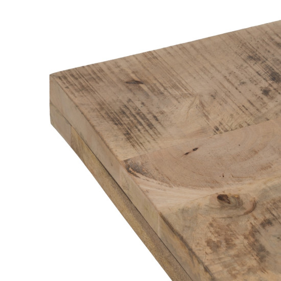 MESA CENTRO NATURAL-NEGRO MADERA / METAL 120 X 60 X 45 CM